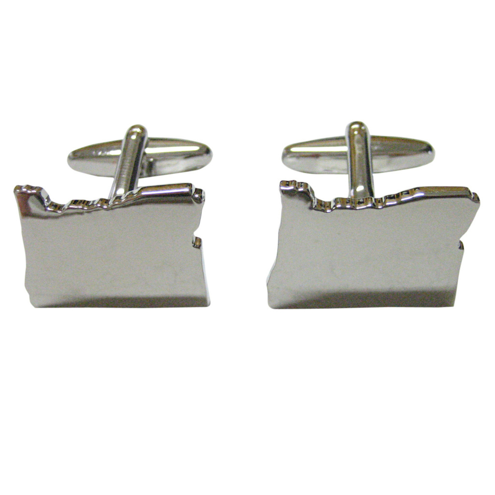 Oregon State Map Shape Cufflinks - image 1